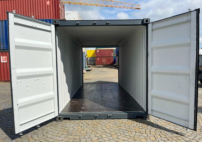 Contenedor de almacenamiento de 6 m (20 pies) con dos puertas.