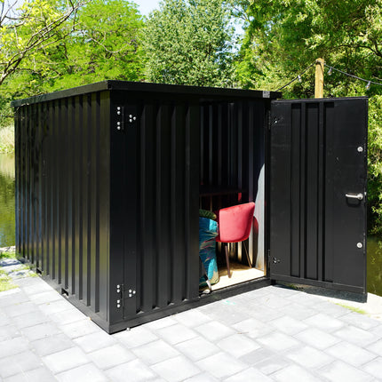 Contenedor de almacenamiento de 3 x 2 m – con doble puerta, lado corto