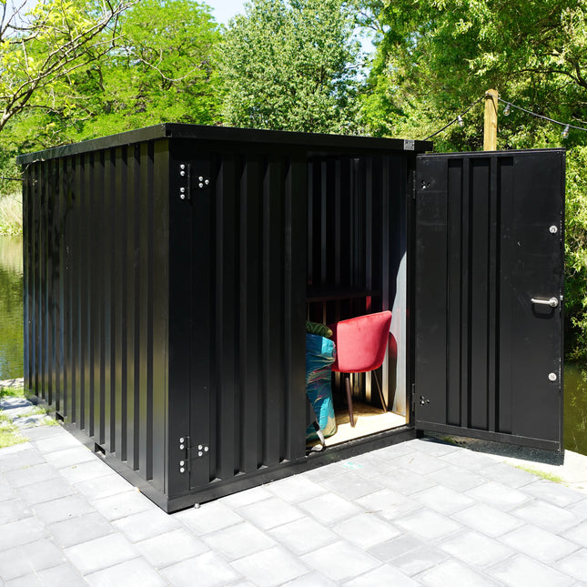 Contenedor de almacenamiento de 3 x 2 m – con doble puerta, lado corto