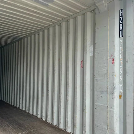 Contenedor marítimo usado de 45 pies de altura "apto para transporte de mercancías" (CW)
