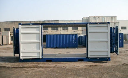 Contenedor marítimo de 20 pies con puertas laterales dobles