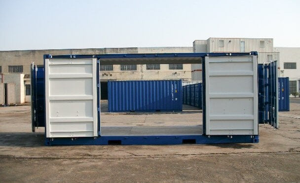 Contenedor marítimo de 20 pies con puertas laterales dobles