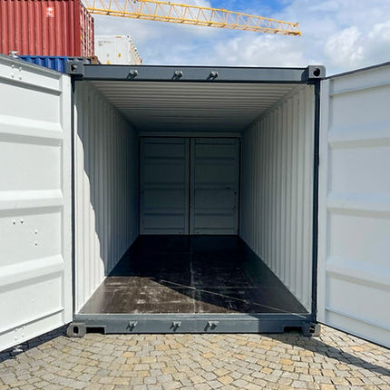 Contenedor de almacenamiento de 6 m (20 pies) con dos puertas.