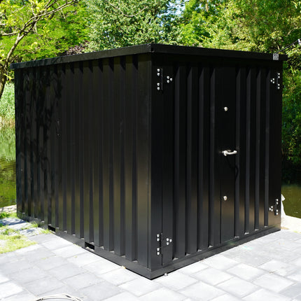 Contenedor de almacenamiento de 3 x 2 m – con doble puerta, lado corto