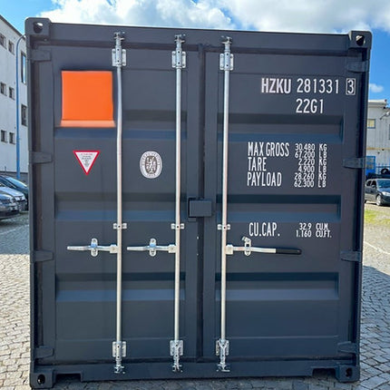 Contenedor de almacenamiento de 6 m (20 pies) con dos puertas.