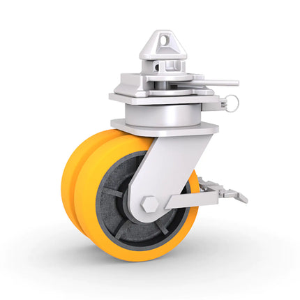 Ruedas giratorias para contenedores, Ø 252 mm – juego de 4