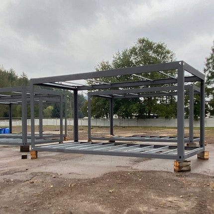Estructura de contenedor, atornillada, contenedor plegable, kit, 6055 × 2440 mm