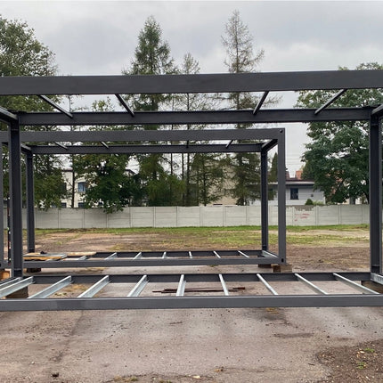 Estructura de contenedor, atornillada, contenedor plegable, kit, 6055 × 2440 mm