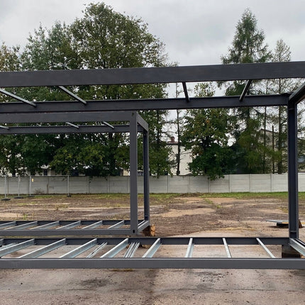 Estructura de contenedor, atornillada, contenedor plegable, kit, 6055 × 2440 mm