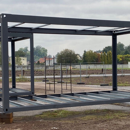 Estructura de contenedor, atornillada, contenedor plegable, kit, 6055 × 2440 mm