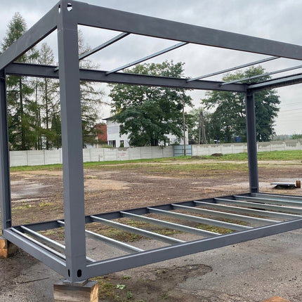 Estructura de contenedor, atornillada, contenedor plegable, kit, 6055 × 2440 mm