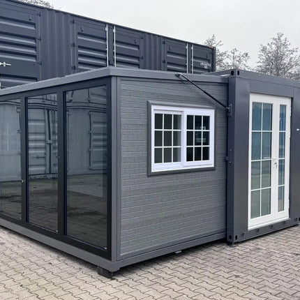 Pequeña casa de 37 m² con amplia terraza cubierta, garantía de 5 años.