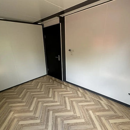 Contenedor móvil - Minicasa con dos dormitorios y cocina, modelo 2024
