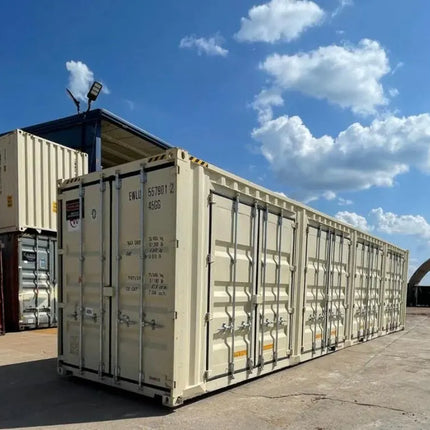 CONTENEDOR MARÍTIMO DE 40 PIES NUEVO HIGH CUBE Y CON PUERTAS LATERALES