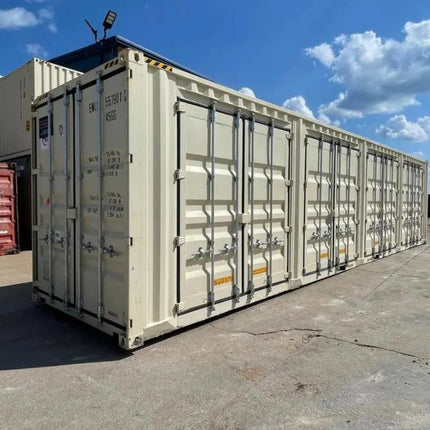 CONTENEDOR MARÍTIMO DE 40 PIES NUEVO HIGH CUBE Y CON PUERTAS LATERALES