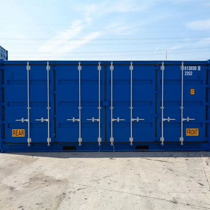 Contenedor de envío de doble puerta de 20 pies lado abierto