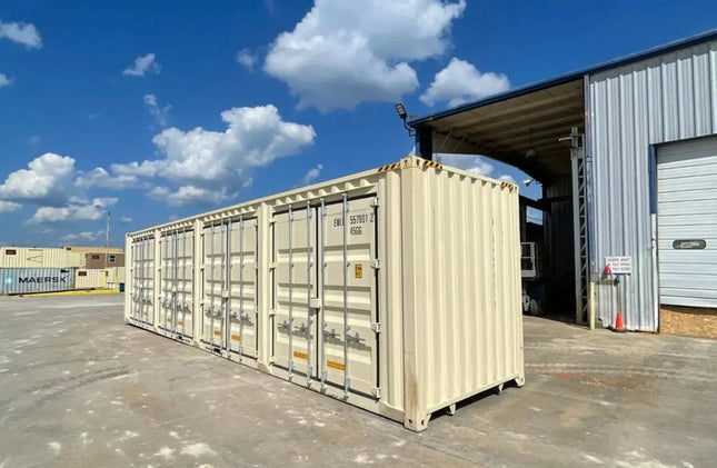 CONTENEDOR MARÍTIMO DE 40 PIES NUEVO HIGH CUBE Y CON PUERTAS LATERALES