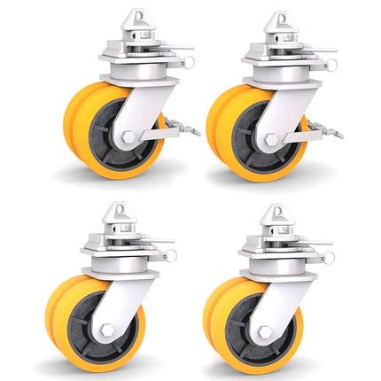 Ruedas giratorias para contenedores, Ø 252 mm – juego de 4