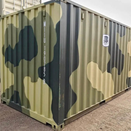 CONTENEDOR MARÍTIMO DE 20 PIES CAMUFLAJE