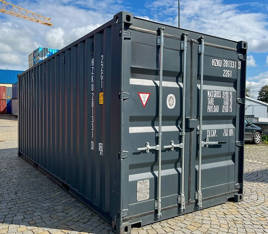 Contenedor de almacenamiento de 6 m (20 pies) con dos puertas.