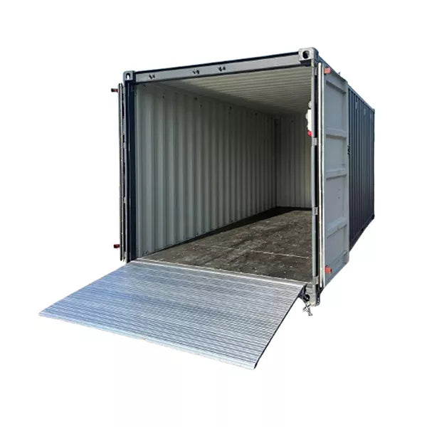 Rampa para contenedores – Ancho 2200 mm – Largo 1560 mm – Carga máxima 1 t – Diferencia de altura de 100 a 159 mm